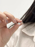 老鳳祥一克拉莫桑鉆戒指純銀情侶對戒定制求婚訂婚七夕情人節禮物送女友 【京東八倉發(fā)貨】*當/次日達-1克拉戒指*配送燈盒 曬單實(shí)拍圖