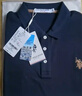 U.S. POLO ASSN.短袖POLO衫男士保羅商務休閑翻領(lǐng)男裝上衣T恤短袖男夏季黑色3XL 曬單實拍圖