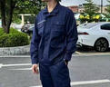 耐帝春秋防靜電工作服套裝男高端管理工裝電焊焊工勞保服企業(yè)定制制服 【單上衣】藏藍(lán)色 XL (175) 推薦135-155斤穿 曬單實(shí)拍圖