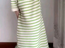 婧麒（JOYNCLEON）2025新款連衣裙孕婦夏裝短袖冰絲夏款孕婦裙夏季裙子小個(gè)子孕婦裝 綠色 XL 曬單實(shí)拍圖