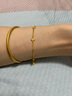 周大福ING系列四芒星足金黃金手鏈女(工費(fèi)380)15cm 約3.75g F235687 曬單實(shí)拍圖