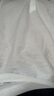 羅蒙（ROMON）夏季亞麻男士棉麻短袖T恤純色翻領(lǐng)薄款半袖POLO.衫百搭開衩上衣 白色 【棉麻透氣】 輕薄 均碼 【90-115斤】 曬單實(shí)拍圖