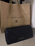 CHARLES&KEITH質感菱格鏈條小方錢包女包包女包生日禮物七夕禮物CK6-10680924 Black黑色 XS 曬單實拍圖