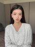 DAISY DREAM999銀針施家大珍珠耳釘女氣質(zhì)時(shí)尚高級(jí)感耳環(huán)2025年新款復(fù)古耳飾 Fever同款珍珠耳釘8mm 曬單實(shí)拍圖