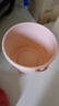 茶花（CHAHUA）水桶手提帶把手學(xué)生宿舍加厚臉盆桶儲水套裝家用洗澡洗衣圓桶 【盆桶2件套】磨砂藍(lán) 34cm 曬單實拍圖