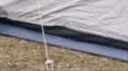 威迪瑞戶外地席防潮墊子加厚沙灘防水牛津布天幕帳篷地席露營地墊野餐布 灰色-3*3M【送4根地丁+收納袋】 曬單實拍圖