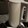 美的（Midea）電熱水壺煮水壺家用小型電燒水壺 0涂層食品級304不銹鋼雙層防燙無縫內(nèi)膽1.5升容量 1566 曬單實(shí)拍圖