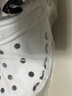 經(jīng)典貝雅洞洞鞋男女鞋夏季新款戶外沙灘鞋男士涼拖鞋 白色 35-36  M4W6 曬單實(shí)拍圖