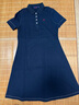 Navigare意大利小帆船女士短袖POLO領(lǐng)連衣裙A版中裙2322874506 藍(lán) XL  曬單實(shí)拍圖