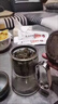 尚明玻璃磁吸飄逸杯泡茶壺無鍵下水茶水分離飄逸壺懶人泡茶器辦公室 透明色 700ml 曬單實拍圖