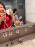 獨(dú)束大碼女裝 復(fù)古撞色美式寬松顯瘦T恤圓領(lǐng)短袖上衣設(shè)計感小眾 復(fù)古紅 2XL （尺碼：4） 曬單實(shí)拍圖