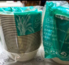 星坊一次性碗 稻殼飯碗野餐碗食品級湯碗可降解餐具300ml 50只 曬單實拍圖