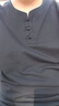 啄木鳥短袖t恤男夏季中國風男士棉麻v領(lǐng)半袖潮體恤上衣服男裝夏裝 黑色 XL 曬單實拍圖