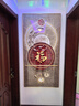 墨派（Mopai）玄關(guān)裝飾畫豎版現(xiàn)代簡約走廊過道背景墻壁畫入戶輕奢掛畫免打孔 福星高照 80*160cm烤瓷鑲鉆+鋁合金邊框 曬單實拍圖