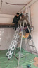 室內(nèi)室外伸縮樓梯鍛造碳鋼鈦鎂合金材質(zhì)伸縮閣樓樓梯方便輕巧收納 兩米鋁合金伸縮扶手一對 曬單實拍圖