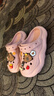 優(yōu)調(diào)（Youdiao）2025夏季新款情侶沙灘洞洞鞋女軟底踩屎感厚底包頭拖鞋男外穿 櫻花粉 35-36 曬單實(shí)拍圖
