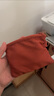 無印良品（MUJI）再生聚酯纖維 雙拉鏈包 收納袋  橙色S  曬單實拍圖