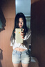 佐敘辣妹高腰彈力牛仔短褲女2025夏季做舊顯瘦百搭緊身包臀牛仔褲熱褲 淺藍(lán)色 M （100-115斤） 曬單實(shí)拍圖
