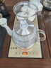 益茶福全自動上水電熱水壺底部上水嵌入式茶臺功夫茶燒水壺飲水燒水一體機(jī)抽水玻璃煮茶壺保溫泡茶壺 SQ-008金色玻璃套裝 1L 曬單實拍圖