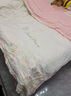 雅鹿全棉床上用品四件套純棉100%裸睡輕奢床單刺繡被套床笠款高級套件 花枝語(yǔ)-白+粉【高端刺繡】 床單款 1.8m四件套【被套200x230】 曬單實(shí)拍圖