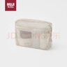 無印良品（MUJI） 聚酯纖維 可吊掛式洗臉用具盒 化妝包旅行便攜洗漱包 米色 寬16*長19*厚度6cm 曬單實拍圖