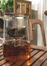 茶皇子茶壺泡茶壺磁吸過(guò)濾茶水分離高硼硅玻璃泡茶神器實(shí)木把手茶具套裝 透明800ml+品茗杯2只 曬單實(shí)拍圖
