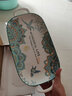 瓷安妮蒸魚(yú)盤(pán)新款曼陀羅陶瓷魚(yú)盤(pán)北歐創(chuàng)意烤魚(yú)盤(pán)碟子家用長(zhǎng)方形大號(hào)盤(pán)子 曼陀羅14英寸雙耳魚(yú)盤(pán) 1個(gè)裝 曬單實(shí)拍圖