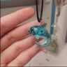 DR-FLVVS胖東來(lái)品質(zhì)發(fā)光項鏈海豚發(fā)夜光琉璃夏日韓百搭創(chuàng  )意情侶學(xué)生閨蜜鎖 湖藍色海豚項鏈 曬單實(shí)拍圖