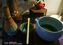 陌上纖虹豎紋漸變抹茶套組陶瓷配件茶碗茶筅立百本立茶勺打沫攪拌點(diǎn) 豎紋抹茶組-漸變藍(lán) 曬單實(shí)拍圖