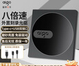 愛國者（aigo）8倍速 USB外置光驅(qū) DVD外置刻錄機 移動光驅(qū) 外接光驅(qū) 筆記本電腦便攜光驅(qū)外置讀刻一體黑色 G100 曬單實拍圖