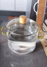 鹿色高硼硅玻璃鍋家用透明煮鍋電陶爐明火耐高溫?zé)蹂伵菝骛B(yǎng)生湯煲湯鍋 高硼硅雙耳煲【加高款】 15cm 2.3L 曬單實(shí)拍圖