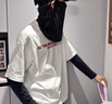 華臣羊防曬帽子套裝護臉防曬面罩男女冰袖夏季遮陽帽戶外冰絲防曬三件套 黑色3件套 帽子+面罩+冰袖 可調節(jié) 曬單實拍圖