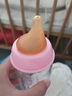 sheBaby適配貝親偏心奶嘴仿真母乳新生嬰兒鴨嘴超軟寬口 1只裝 bq十字型孔 +重力球吸管【9個(gè)月以上】 曬單實(shí)拍圖