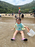 小熊精靈（xiaoxiongjingling）親子裝母女裝一家三口四口夏季休閑短袖t恤套裝特別的洋氣T家庭裝 笑臉單件上衣 女寶120碼(建議體重45斤左右) 曬單實(shí)拍圖
