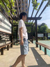GLXLG短褲男夏季五分褲子網(wǎng)紅百搭韓版流行青年2025年毛邊牛仔褲薄款 淺藍 S [95-110斤] 曬單實拍圖