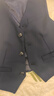 羅蒙兒童西裝馬甲男童鋼琴表演馬甲主持人演出服裝男孩禮服 藏青色130 曬單實(shí)拍圖