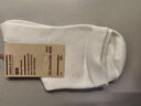 無印良品（MUJI）男女通用 合腳直角襪口無橡筋短襪襪子 古香藍色 23-25cm  曬單實拍圖