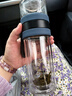 富光雙層玻璃杯 茶水分離泡茶杯子 高硼硅玻璃水杯商務(wù)便攜男士300ml 曬單實(shí)拍圖
