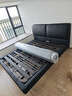 塞妮卡智能床大黑牛電動(dòng)功能床現代約簡(jiǎn)主臥極簡(jiǎn)懸浮黑色真皮雙人主臥床 【舒享版】智能床+彈簧乳膠床墊/偏軟 1800mm*2000mm 曬單實(shí)拍圖