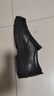 老人頭（LAORENTOU）男士皮鞋商務(wù)休閑鞋頭層牛皮套腳鞋耐滑圓頭爸爸鞋 260278 黑40 曬單實(shí)拍圖