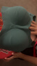 ubras無尺碼浪花領文胸收副乳內(nèi)衣女無痕小胸聚攏文胸無鋼圈胸罩 尤加利-背心 均碼 (100-130斤) 曬單實拍圖