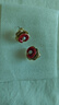 翡拉拉（fellala）醉胭脂復(fù)古珍珠耳環(huán)女大氣小眾設(shè)計(jì)紅色耳釘喜慶高級(jí)感耳飾禮物 醉胭脂系列（耳環(huán)） 曬單實(shí)拍圖