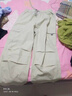 魯雅爾速干工裝褲女夏季新款寬松顯瘦休閑褲冰絲直筒運(yùn)動登山闊腿褲子潮 杏色 M 曬單實(shí)拍圖