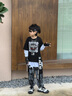 街舞兒童潮服男童長(zhǎng)袖嘻哈演出服套裝炸街架子鼓走秀表演服兩件套 3件套（無(wú)配飾） 上衣+褲子+破洞 140 （建議130-140CM身高） 曬單實(shí)拍圖