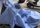 樂優(yōu)佰易 騎行雨衣雨披單人男女成人電瓶電動自行車防暴雨 天藍(lán)色 曬單實(shí)拍圖