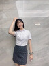 藤原印 高端工作服定制t恤短袖polo訂制翻領文化衫印logo企業(yè)衣服裝刺繡 白色 S 曬單實拍圖