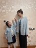 ELLE KIDS童裝 萊賽爾牛仔外套女童春季新款法式經(jīng)典小香風(fēng)上衣 淺牛仔色 140 曬單實(shí)拍圖