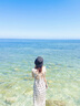 小野七天法式波點(diǎn)露背吊帶連衣裙女夏季包臀裙子辣妹收腰修身a字長(zhǎng)裙 杏色 偏白色 M 曬單實(shí)拍圖