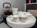景德鎮(zhèn)現(xiàn)代輕奢羊脂玉白瓷茶具套裝家用茶盤客廳簡約陶瓷功夫蓋碗泡茶壺 30晴窗+云清西施壺10入 曬單實(shí)拍圖