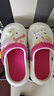 鉑吶苓 洞洞鞋eva女士夏季厚底沙灘家居外穿兩穿包頭防臭百搭拖鞋 粉色星星骨頭 36-37 曬單實(shí)拍圖